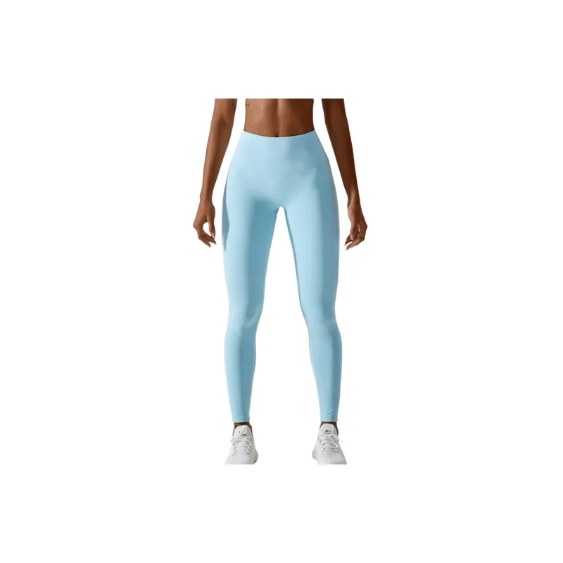 Sporty Simple Nylon Spandex Blend Leggings Women-16