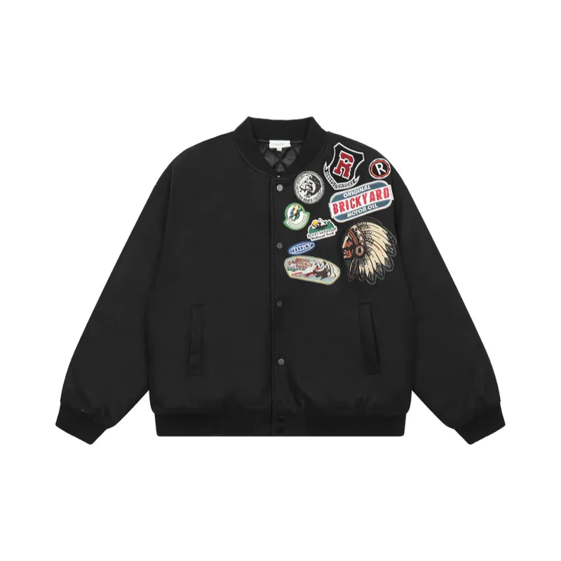 Retro Heavy Tape Design Sense Thickened Jacket