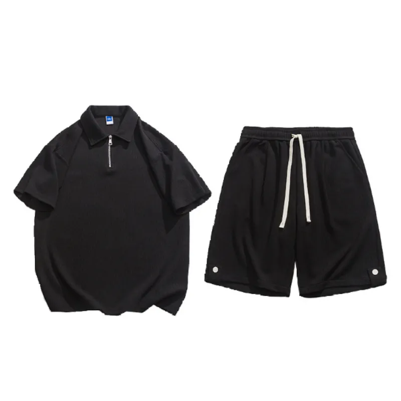 Casual Versatile Comfortable Style Polo Suit-0