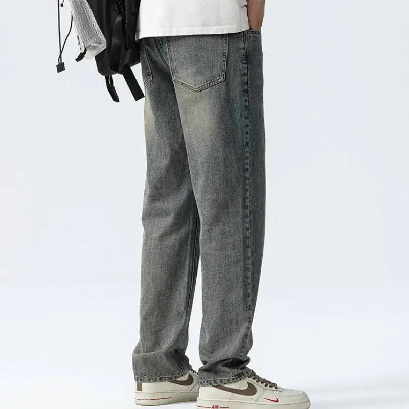 Retro Straight Leg Jeans-3