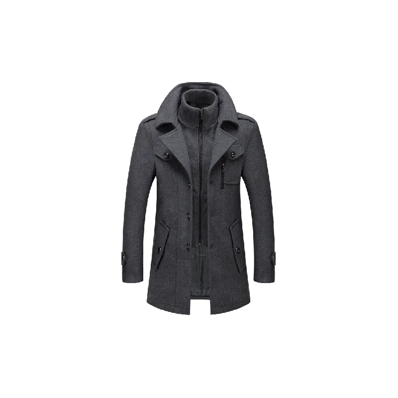 Casual Loose Woolen Fabric Coat-3