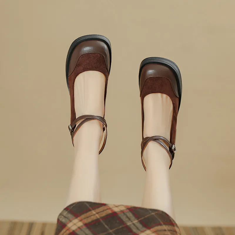Retro Simple Mary Jane Shoes-6