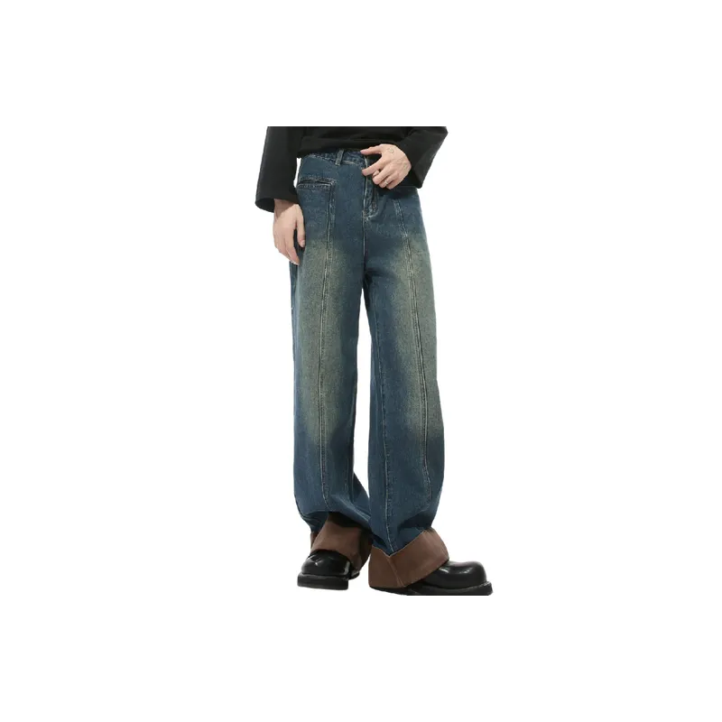Fashionable Straight Leg Jeans Women-1