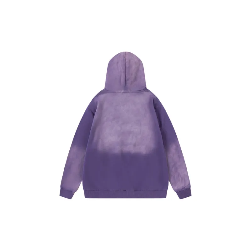New Hip Hop Tie Dye Embroidered Hoodie-3