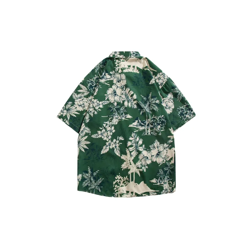 Retro Loose Polyester Shirt-3