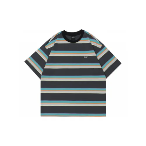 Fashionable Striped Cotton T Shirt