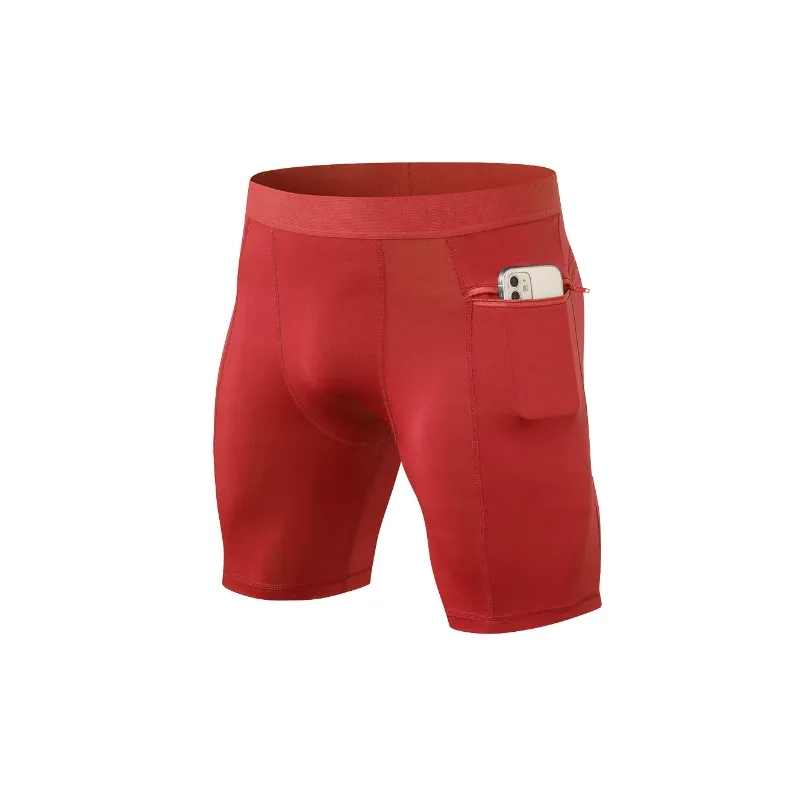 Simple Plain Polyester Sports Shorts-8