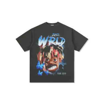 Print Hip Hop Street Retro Loose Washed T Shirt