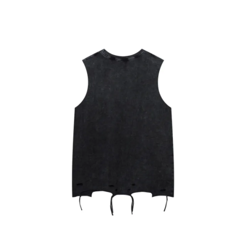 Street Loose Cotton Vest-5
