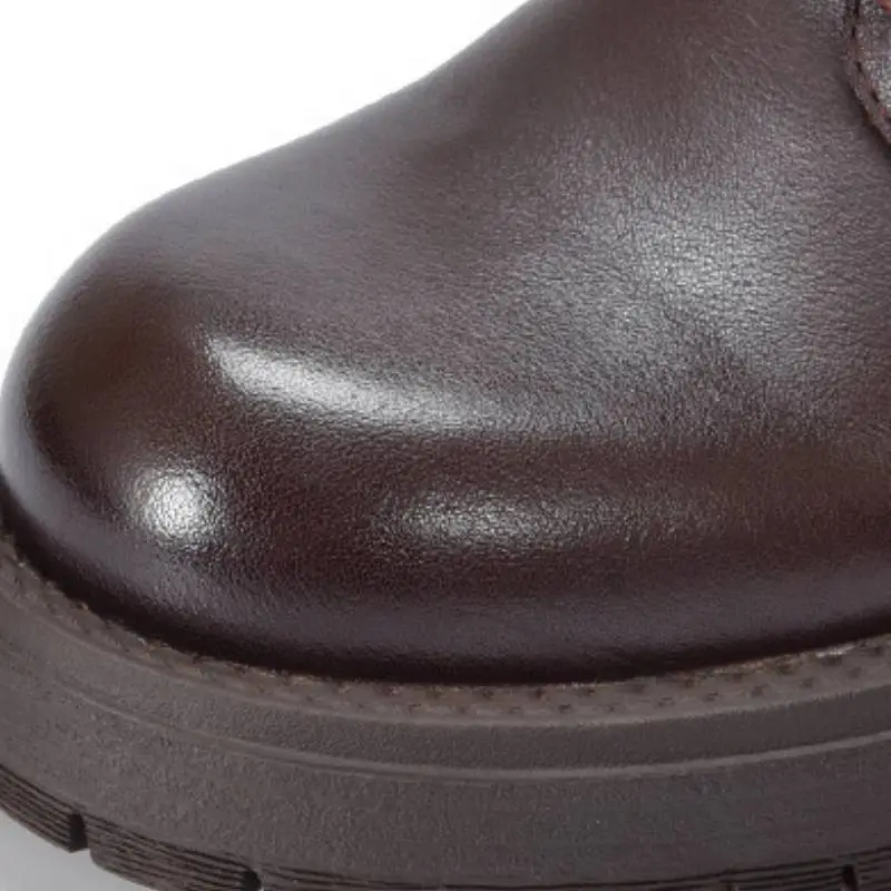 Fashionable Zipper Martin Boot-6