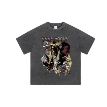 Retro Distress 100% Cotton T Shirt