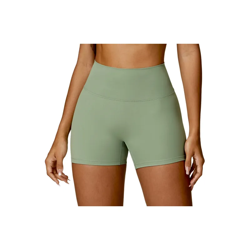 Plain Casual Sports Shorts Women-5