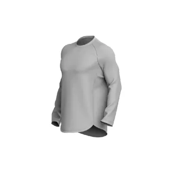 Simple Plain Blended Synthetic Fabrics T Shirt