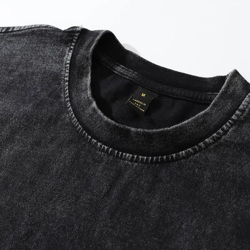 Retro Plain Loose Sweatshirt-3
