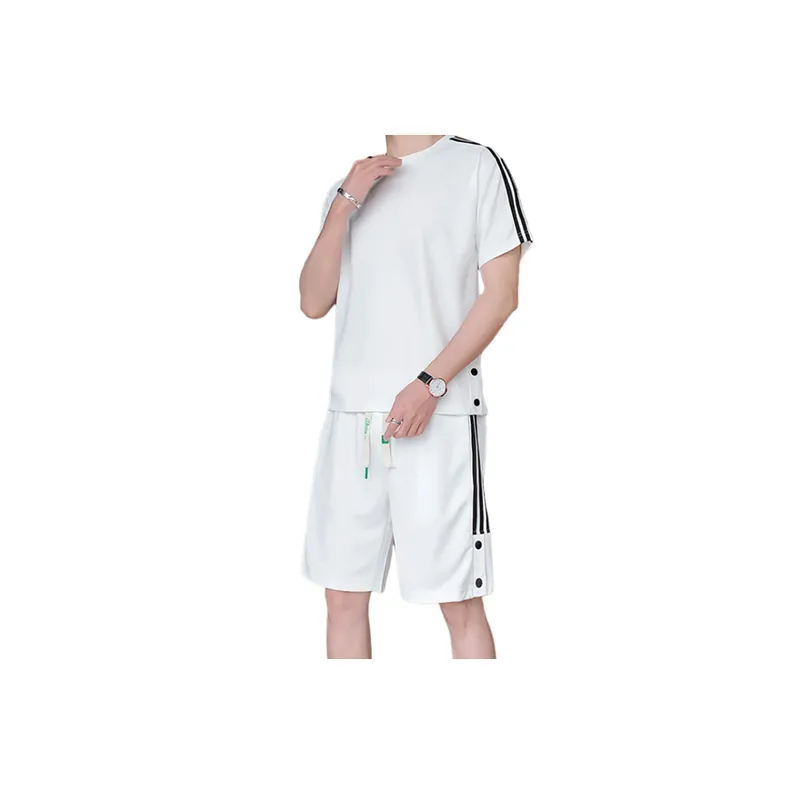 Large Size Trendy Shorts And T Shirt Set-7
