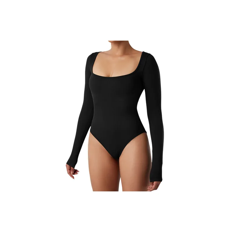 Fashionable Basics Nylon Bodysuit Women-2