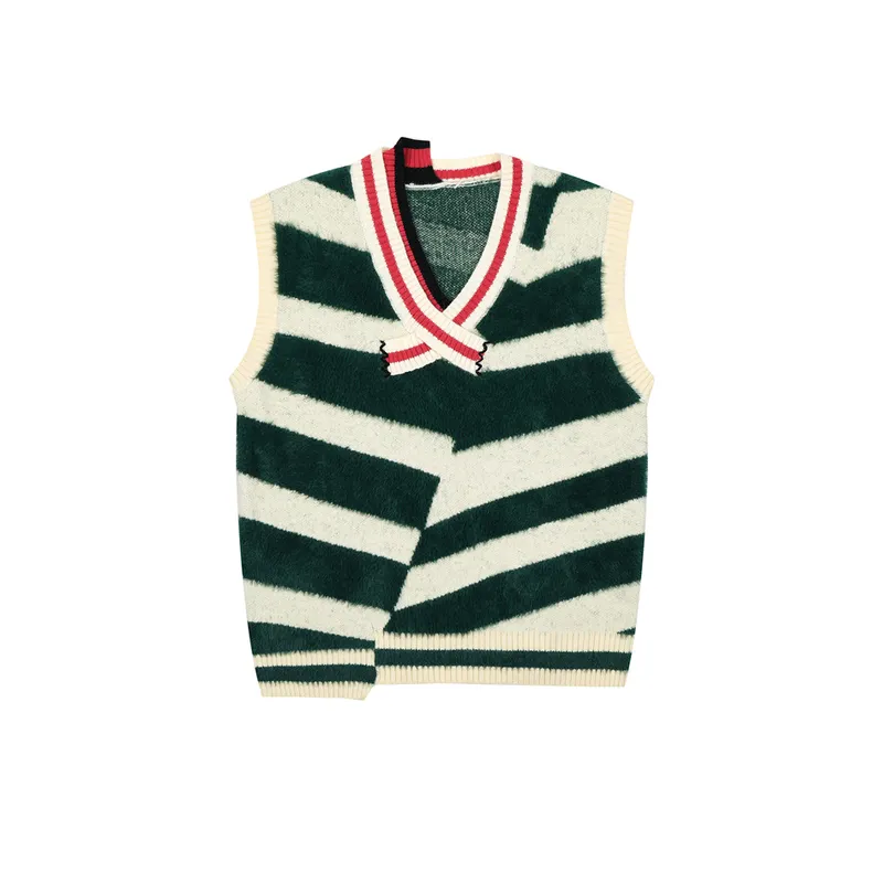Retro Contrast Color Vest-4