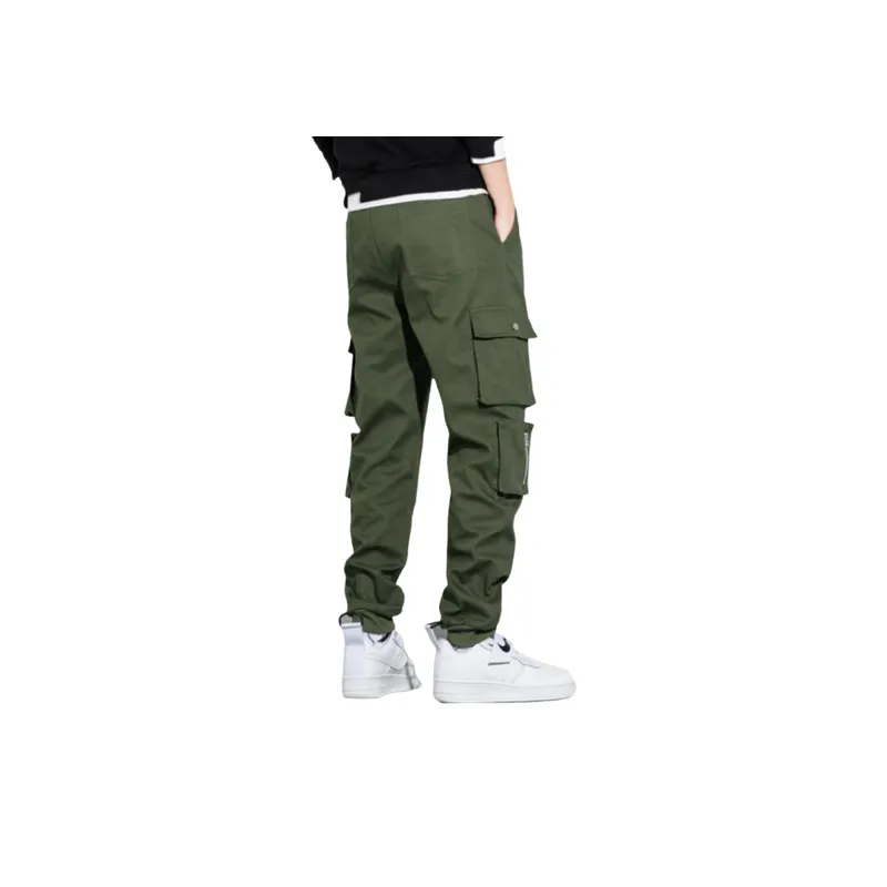 Multi pocket Large Size Casual Fleece Padded Warm Pants-8