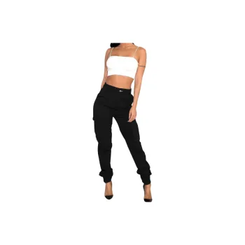 Casual Fashionable Camouflage Fabric Cargo Pants Women