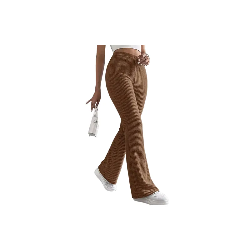 Fashionable Plain Casual Pants-1