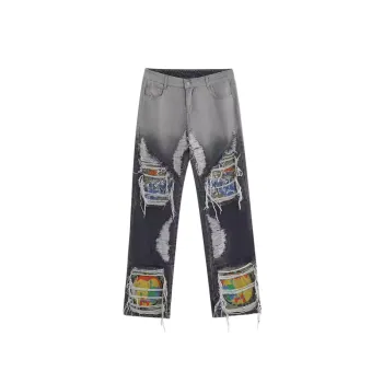 Embroidery Loose Jeans
