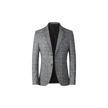 Casual Plaid Business Suit