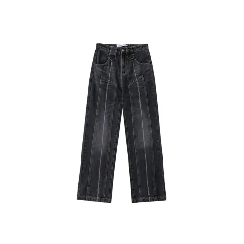 High Street Design Line Patch Jeans