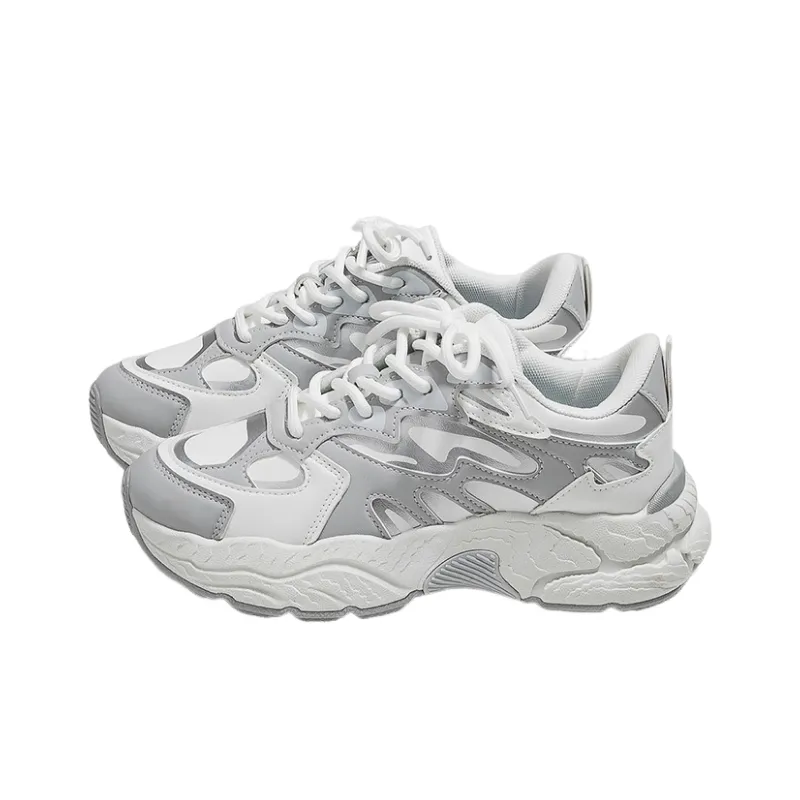 Casual Sports Breathable Chunky Sneakers-3