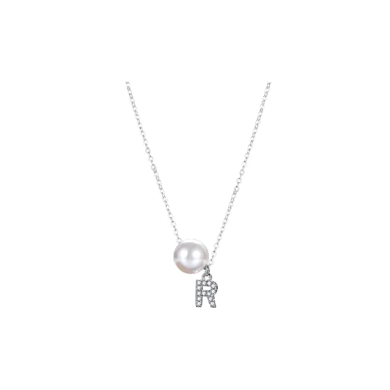 Simple Letter Necklace Women-0