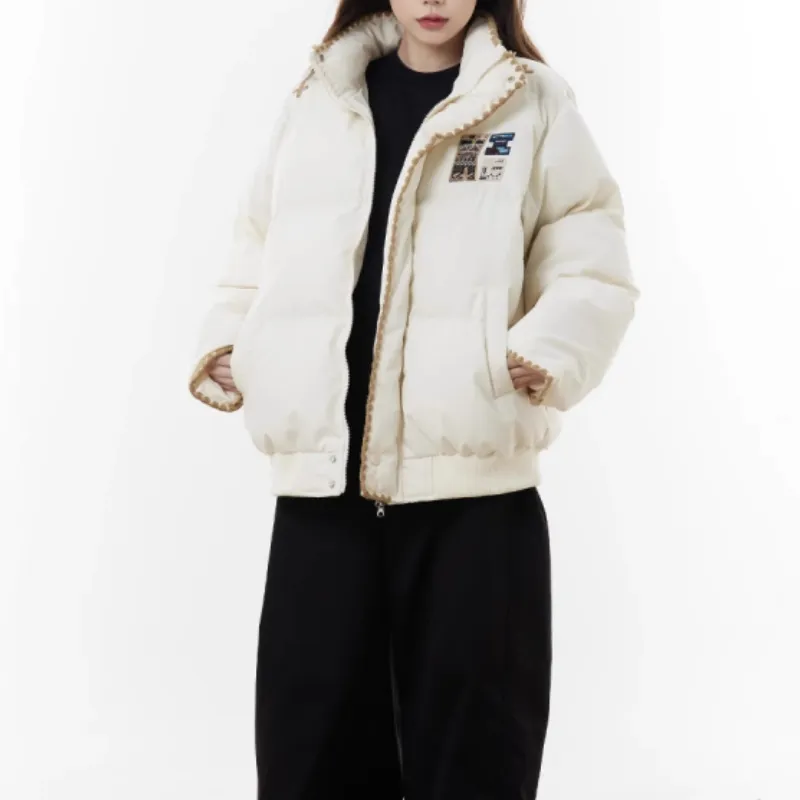 Retro Embroidere Blended Synthetic Fabrics Quilted Jacket-8