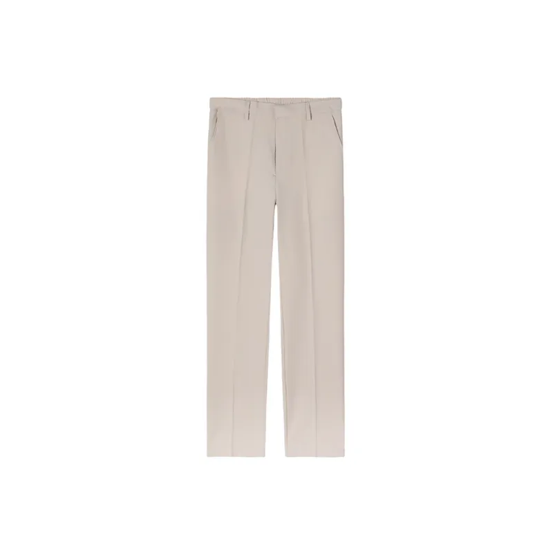 Trendy Loose Polyester Suit Trousers-0
