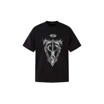 Street Loose Cotton Blended Fabric T Shirt
