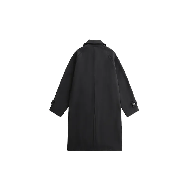Fashionable Loose Blended Synthetic Fabrics Trench Coat-1