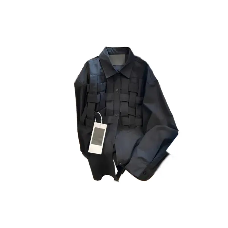 Ruffian Long Sleeve Vintage Stitching Shirt swag OOTD-3