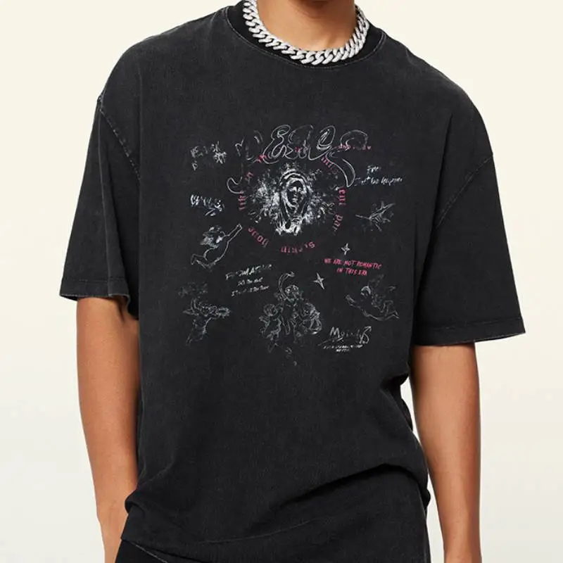 Casual Sporty 100% Cotton T Shirt-2