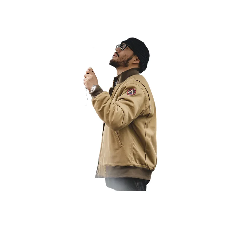 Hardcore Style Stand Up Collar Cotton Jacket-2