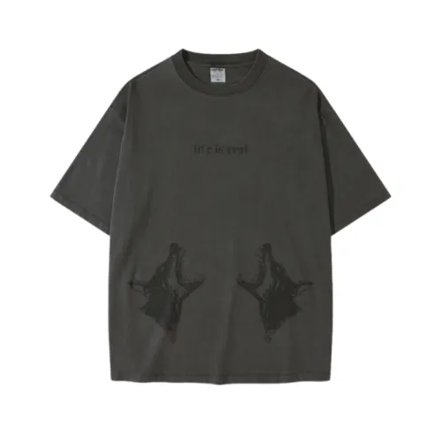 Washed Dubin Printed Loose T-Shirt