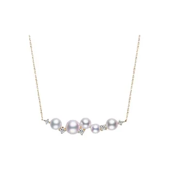Romantic Pearls Rhinestone Necklace