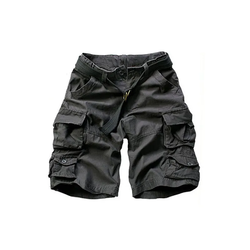 Loose Large Pockets Cargo Shorts-3