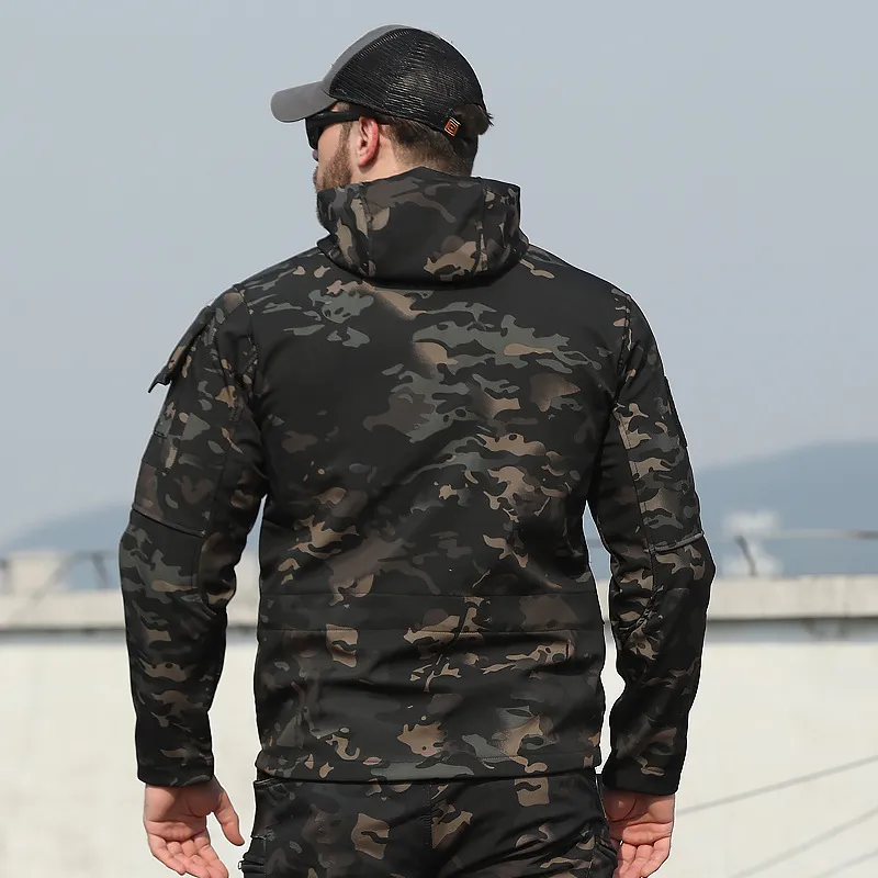 Casual Loose  Laminated Fleece Fabric Jacket-9