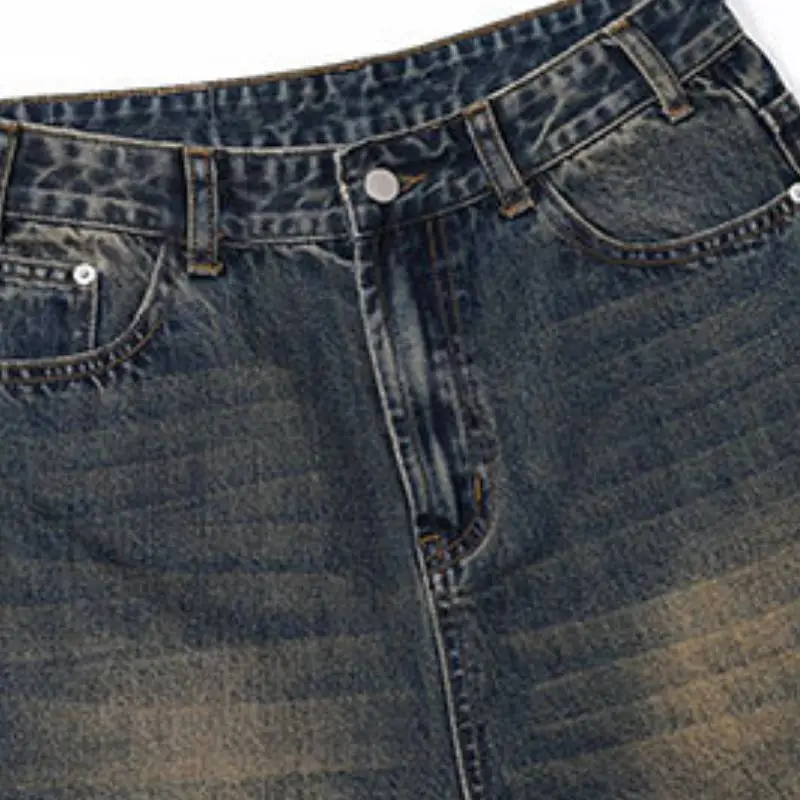 Fashionable Washed Jeans-4