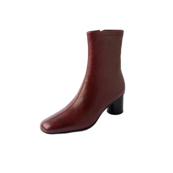 Fashionable Plain Ankle Boots