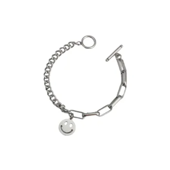 Geometric Smiley Face Bracelet