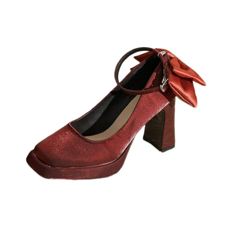 Simple Waterproof Mary Jane Shoes-0