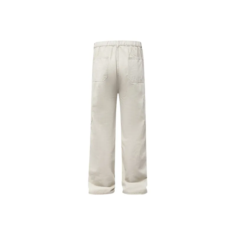 Retro Casual Cotton Cargo Pants-1