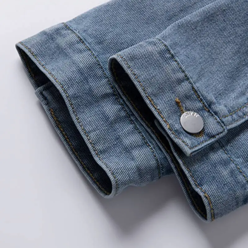 Street Retro Denim Jacket-5