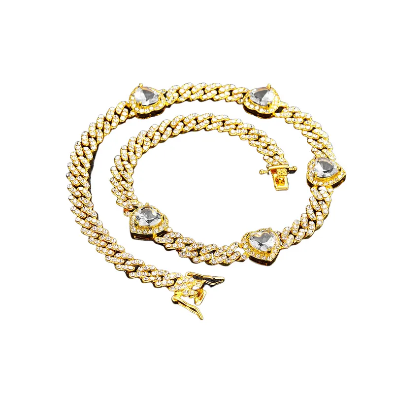 Zircon Cuban Chain Necklace-5