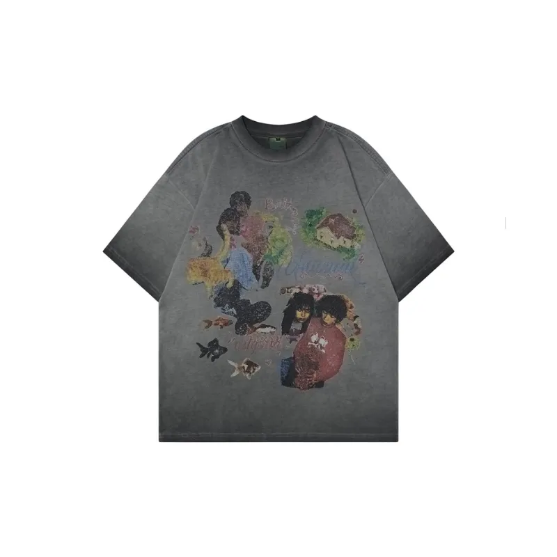 Street Retro 100% Cotton T Shirt-4