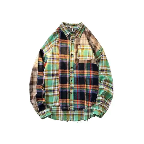 Retro Plaid Long-Sleeved Jacket