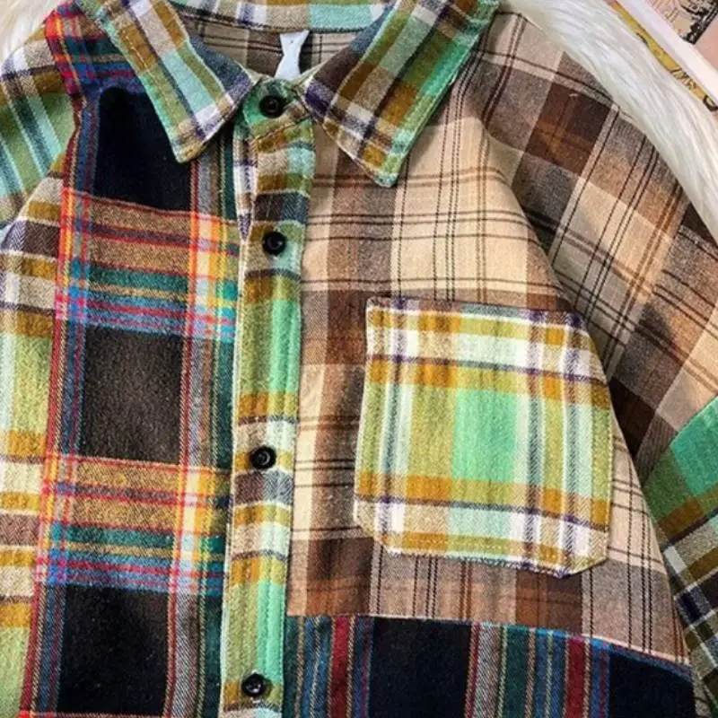 Retro Plaid Long Sleeved Jacket-2